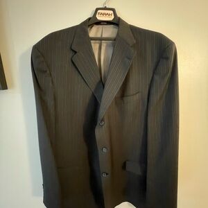 Hart Schafener Marx Studio Collection Men’s Suit Coat & Pants Black 50XL & 40x34